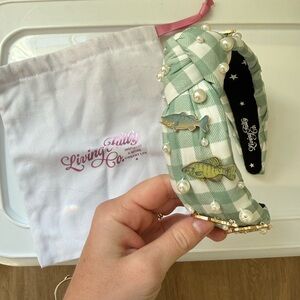 Green Plaid Headband